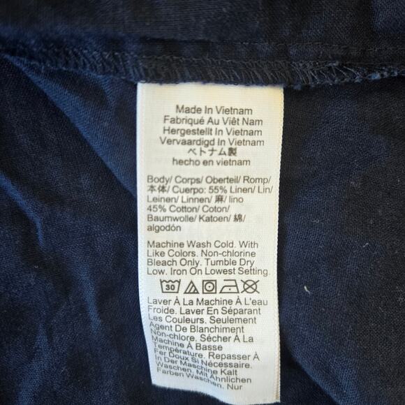 J. Crew Factory Linen-Blend Button-Front Shell Sleeveless Top Size M NWT - Picture 6 of 6